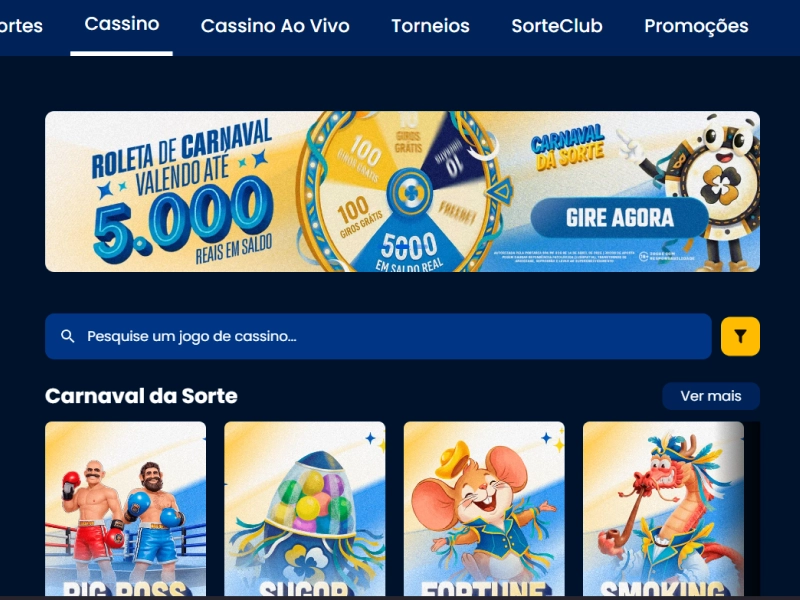 Entrar no cassino
